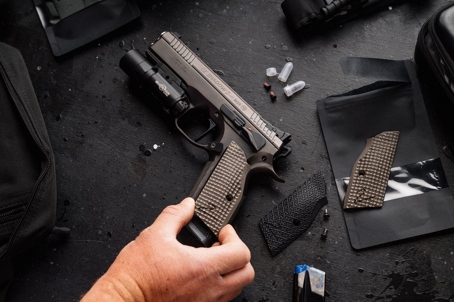 Krátké gripy pro CZ Shadow 2